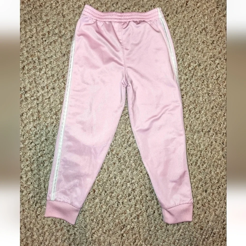 Adidas Girl's Track Top And Bottom Set Size 5